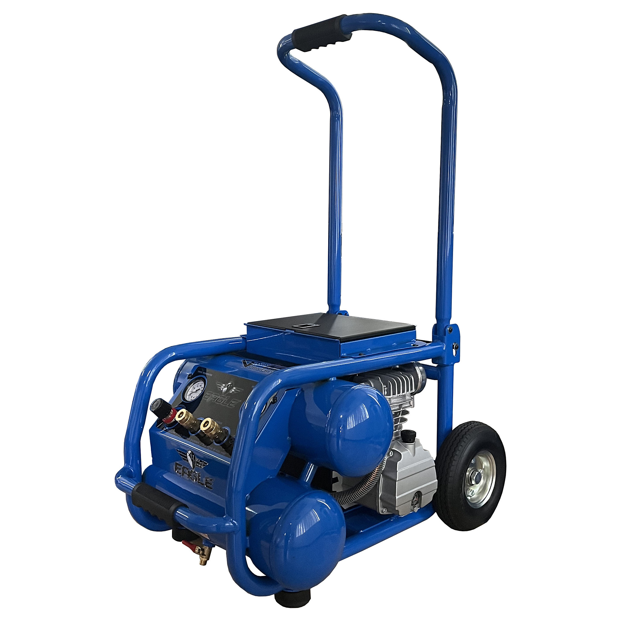 Eagle Portable Compressor with Flat-Free Tires, 3 HP, 5-Gal. Tank, Model# TS3050L